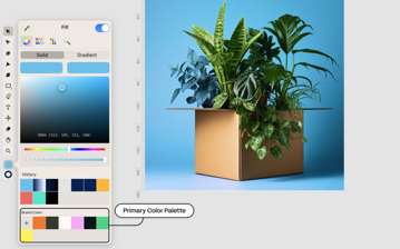 Set the primary color palette